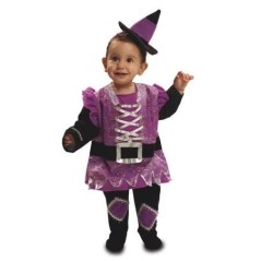 Disfraz bruijta morada 7-12 meses halloween bebes-Tus Disfraces