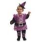 Disfraz bruijta morada 7-12 meses halloween bebes