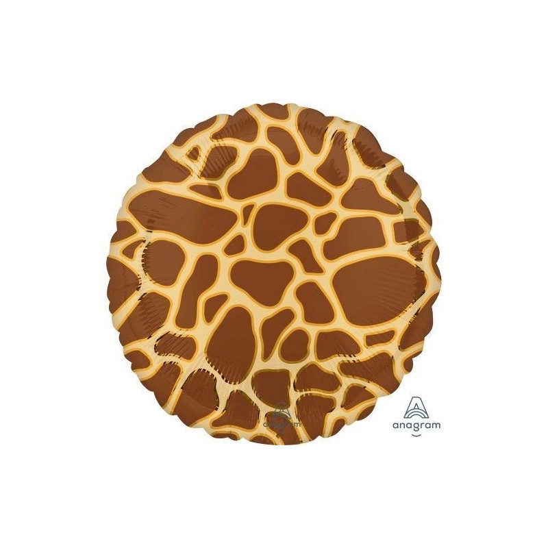 Globo Jirafa animal print para helio o aire 45 cm