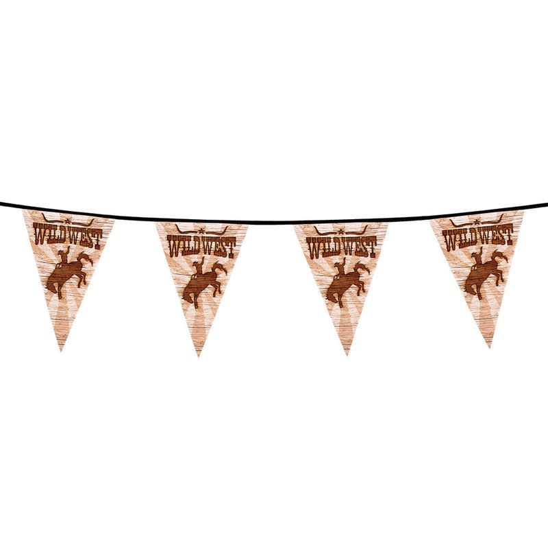 Guirnalda triangular fiesta del oeste vaquera 6 metros