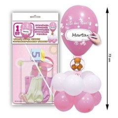 Kit es una niña baby shower o bautizo personalizab-Tus Disfraces