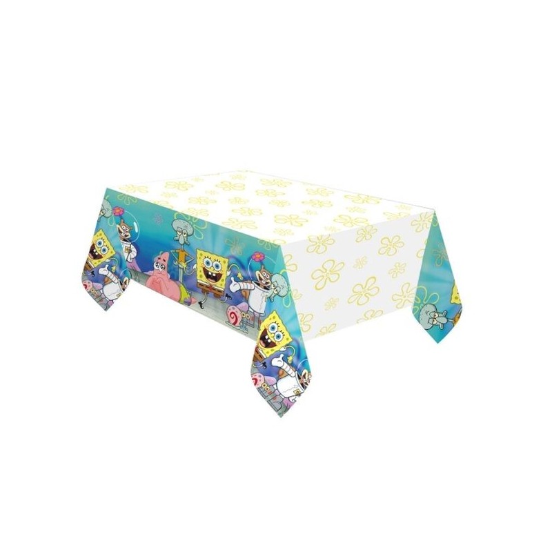 Mantel Bob Esponja cumpleaños 120x180 cm