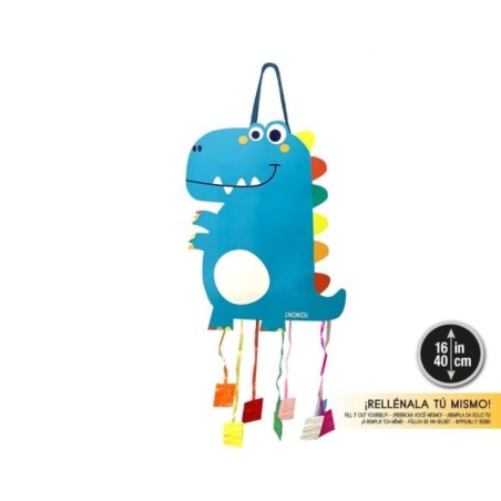 Piñata Dinosaurio barata 40x32x10 cm-Tus Disfraces baratos