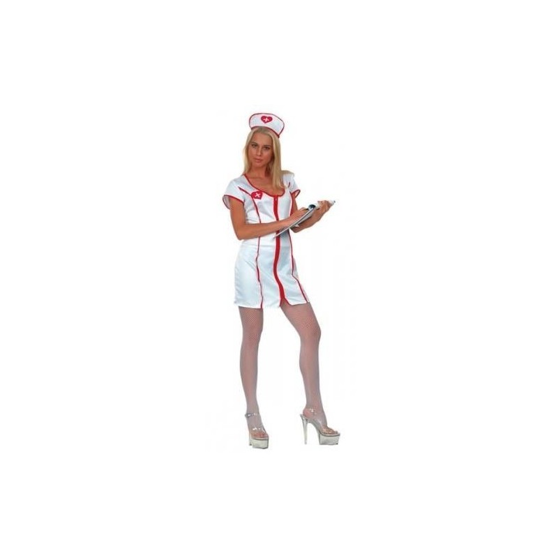 Disfraz enfermera cremallera talla ML mujer