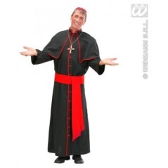 Disfraz cardenal negro y rojo talla m adulto 8003558736423 73642