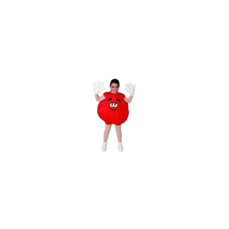 Disfraz dulce rojo infantil lacasito emanems