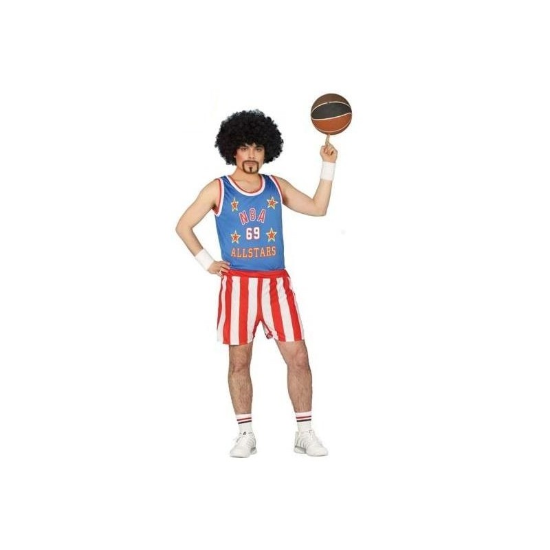 Disfraz jugador baloncesto USA Harlem Glober Trotter