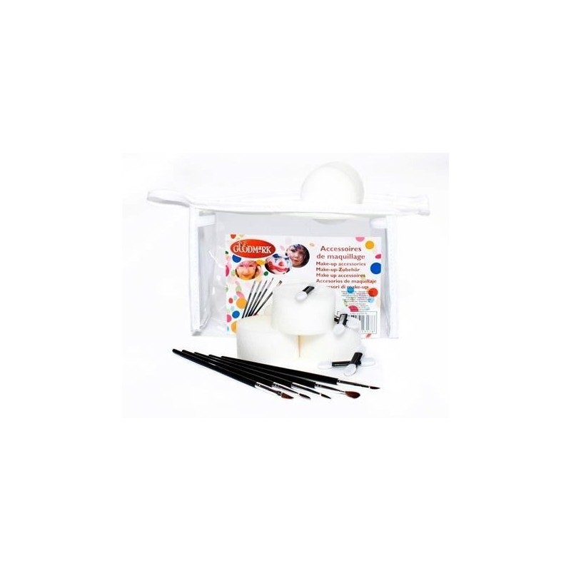Kit de maquillaje 5 esponjas y 5 pinceles