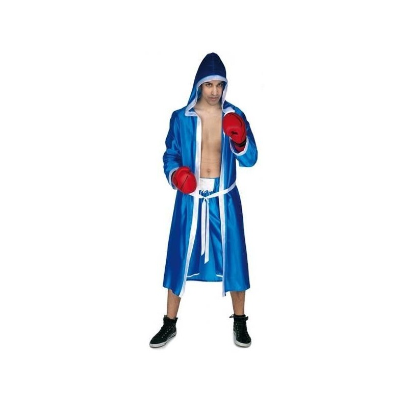 Disfraz boxeador azul pujil talla unica adulto