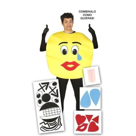 Disfraz emoticono caras personalibles barato L adulto 8434077843383 84338
