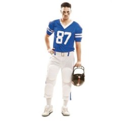 Disfraz jugador de rugby azul para hombre 8435408221344 202134
