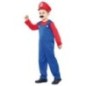 Disfraz fontanero rojo mario bros infantil