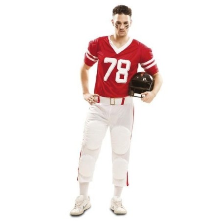 Disfraz jugador rugby rojo futbol americano hombre 8435408221351 2135