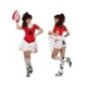 DISFRAZ ANIMADORA TALLA S, ML o XL  ROJO
