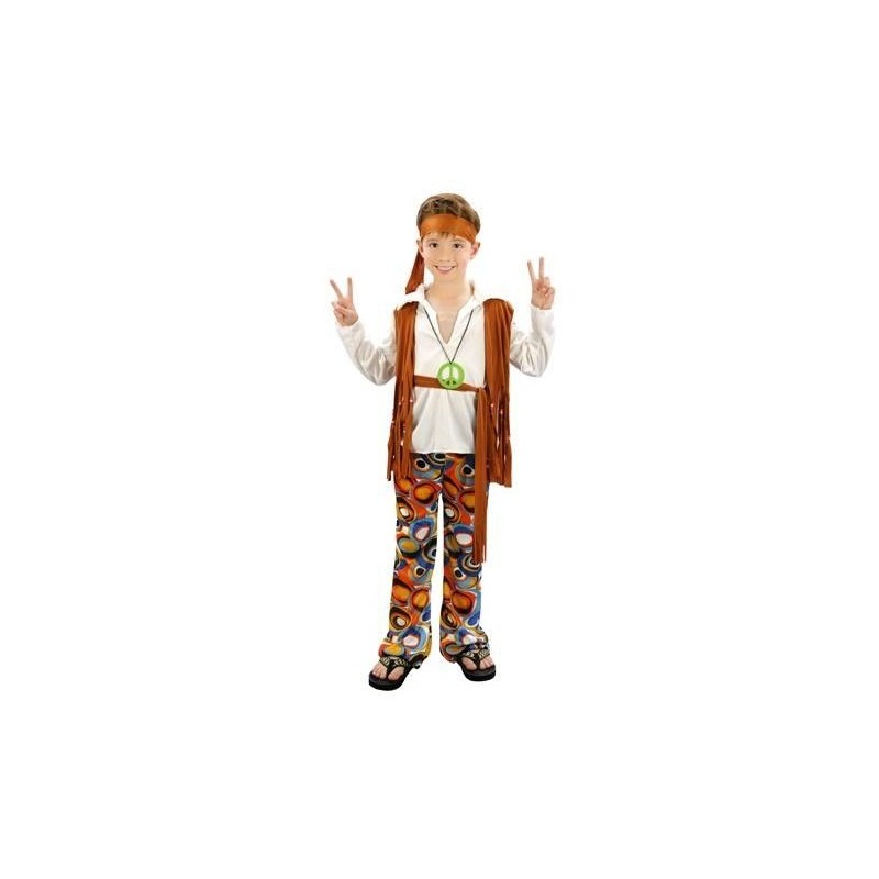 Disfraz hippie niño infantil
