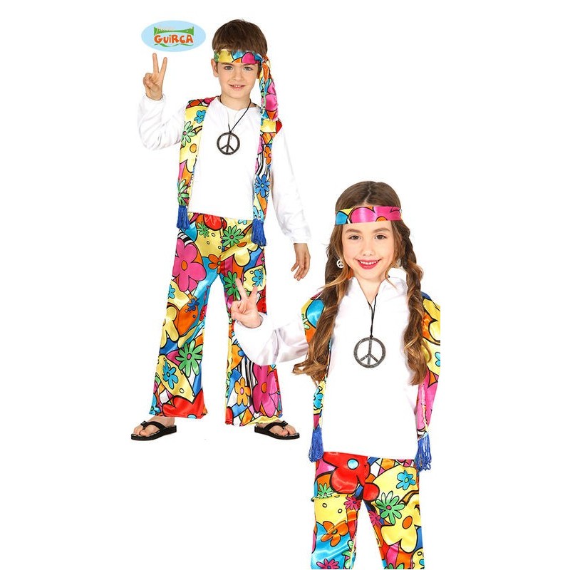 Disfraz hippie unisex niño o niña