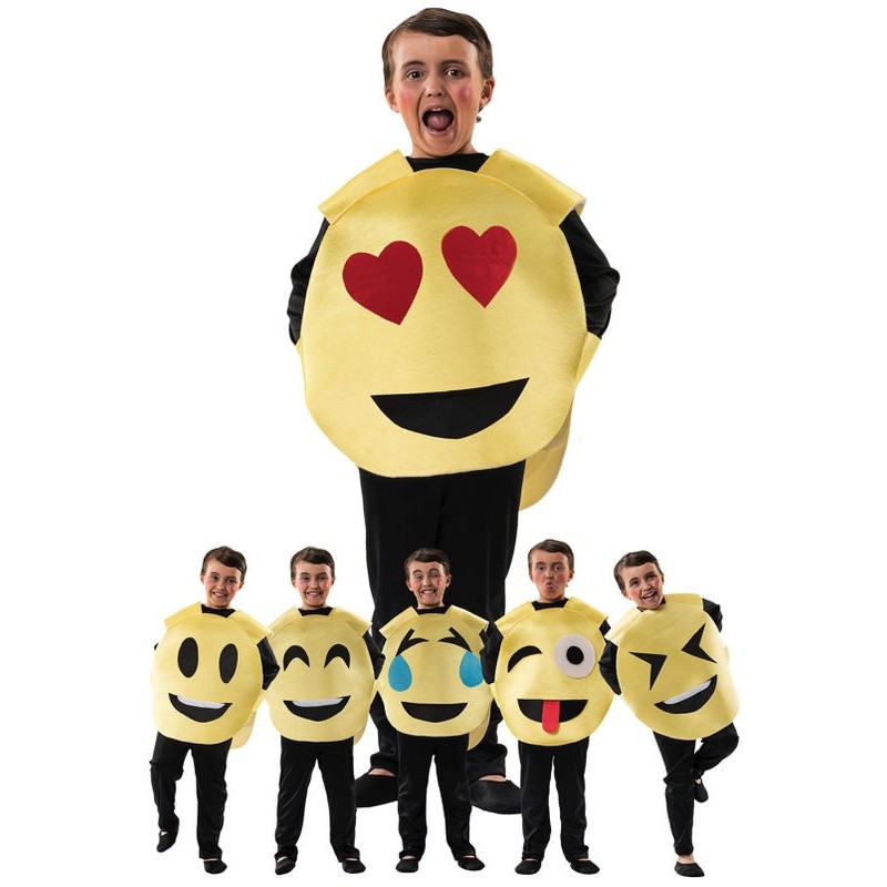 Disfraz emoticono caras personalizable para niño 8-10 años