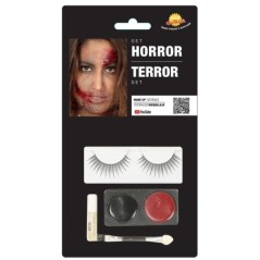 Kit maquillaje terror con pestanas para halloween 8434077157152 15715