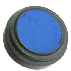 Maquillaje azul al agua grimas 2