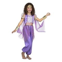 Disfraz genio arabe morado para nina tallas shimmer 8435408251211 205121