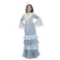 Disfraz sevillana flamenca azul infantil tallas