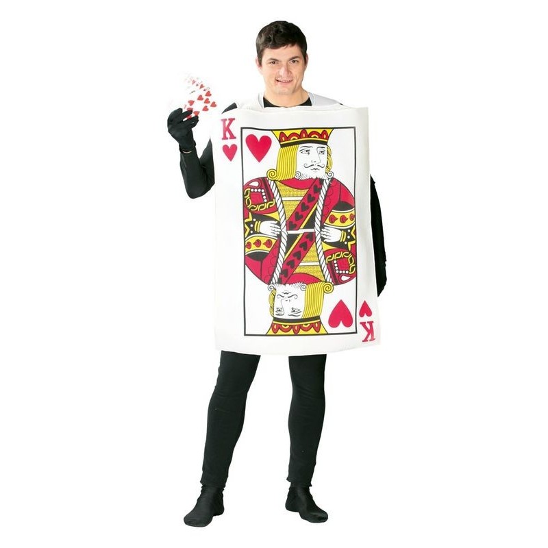 Disfraz carta rey de poker adulto talla L 52-54