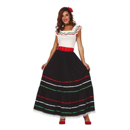 Disfraz mejicana falda negra mujer 8434077865910 86591