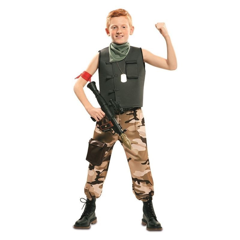 Disfraz soldado de combate videojuego niño