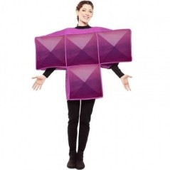 Disfraz pieza de tetris T purpura adulto 8423667145730 707074 TML