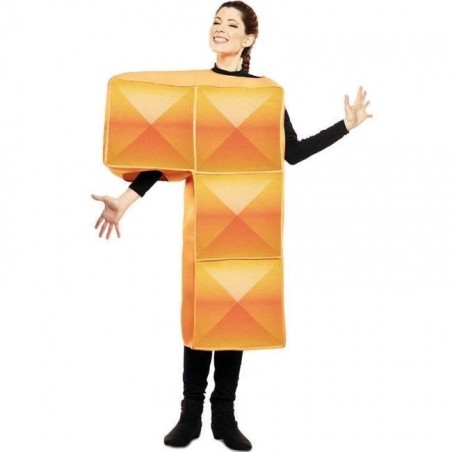 Disfraz pieza de tetris L naranja adulto 8423667145747 707075 TML
