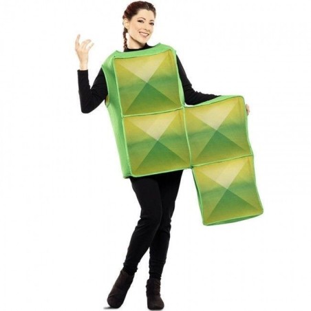 Disfraz pieza de tetris S verde adulto 8423667145778 707078 TML