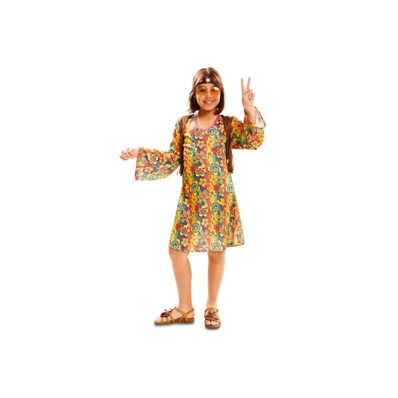 Disfraz Hippie para niña tallas