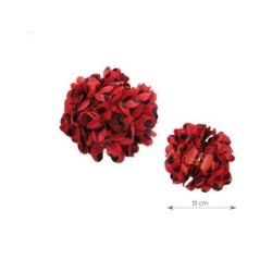 Flor para pelo sevilla roja lunares negros 13 cm 8433584134007 13400