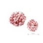 Flor para pelo sevilla blanca lunares rojos 13 cm