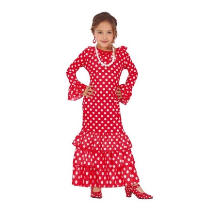 Disfraz sevillana vestido rojo para nina tallas 8434077771945 77194