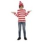Camisa y gorro rayas blancas y rojas wally tallas infantil 8434077777794 77779