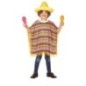 Poncho mejicano para niño talla 7-9 años