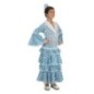 Disfraz sevillana azul talla 5-6 años