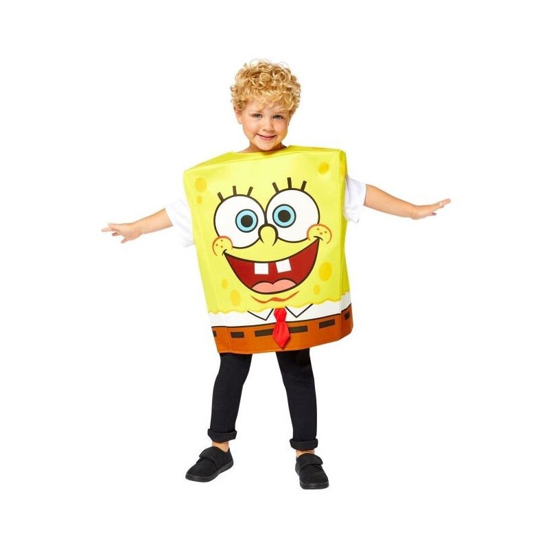 Disfraz Bob Esponja para niño talla 8-12 años