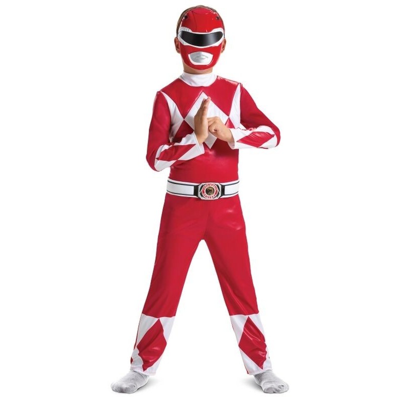 Disfraz Power Rangers Rojo para niño