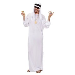 Disfraz jeque arabe blanco adulto unisex tallas 8003558759606 75960
