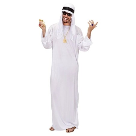 Disfraz jeque arabe blanco adulto unisex tallas 8003558759606 75960