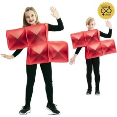 Disfraz pieza de tetris Z rojo infantil 8423667145815 707080 T02