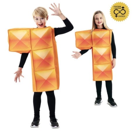 Disfraz pieza de tetris L naranja infantil 8423667145839 707082 T02