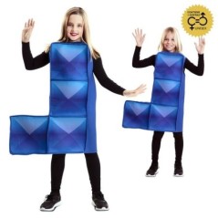 Disfraz pieza de tetris J azul infantil 8423667145853 707084 T02