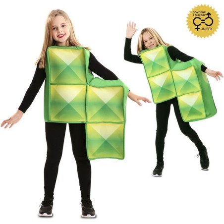 Disfraz pieza de tetris S verde infantil 8423667145860 707085 T02