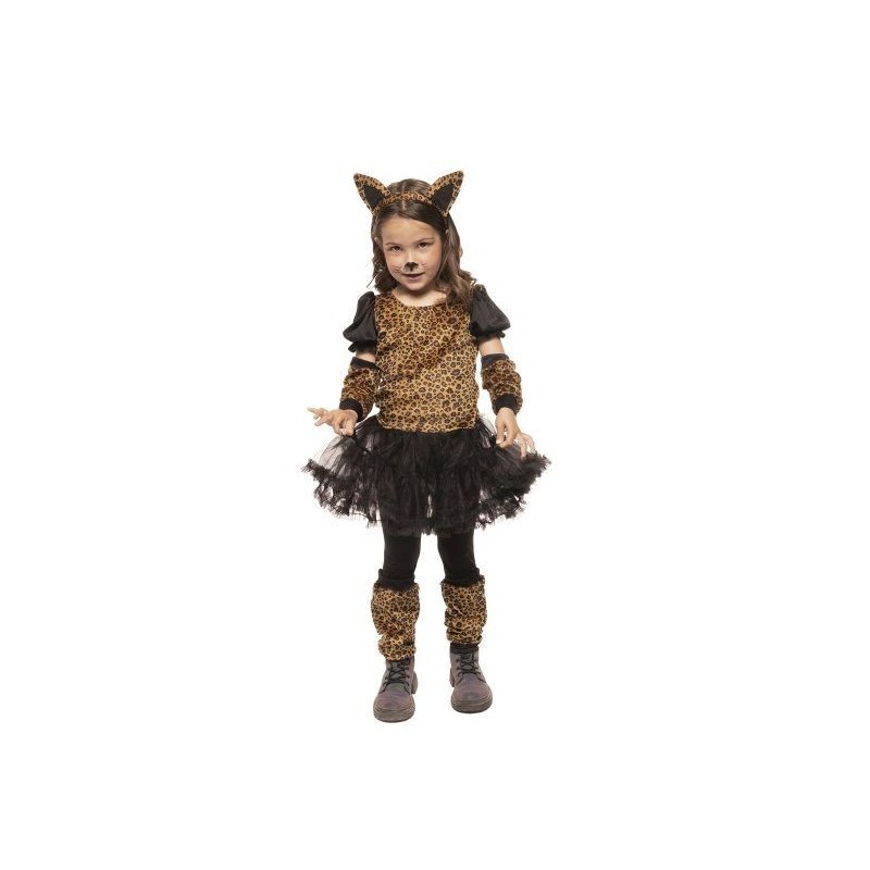 Disfraz leopardo con tutu para niña