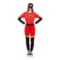 Disfraz superheroina roja increible para mujer tallas