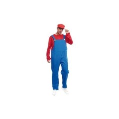 Disfraz fontanero rojo para hombre tallas 8433584217168 21716