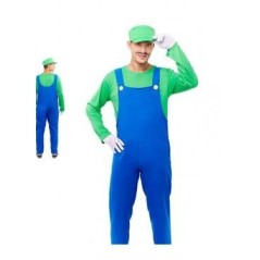 Disfraz fontanero verde para hombre tallas 8433584217236 21723